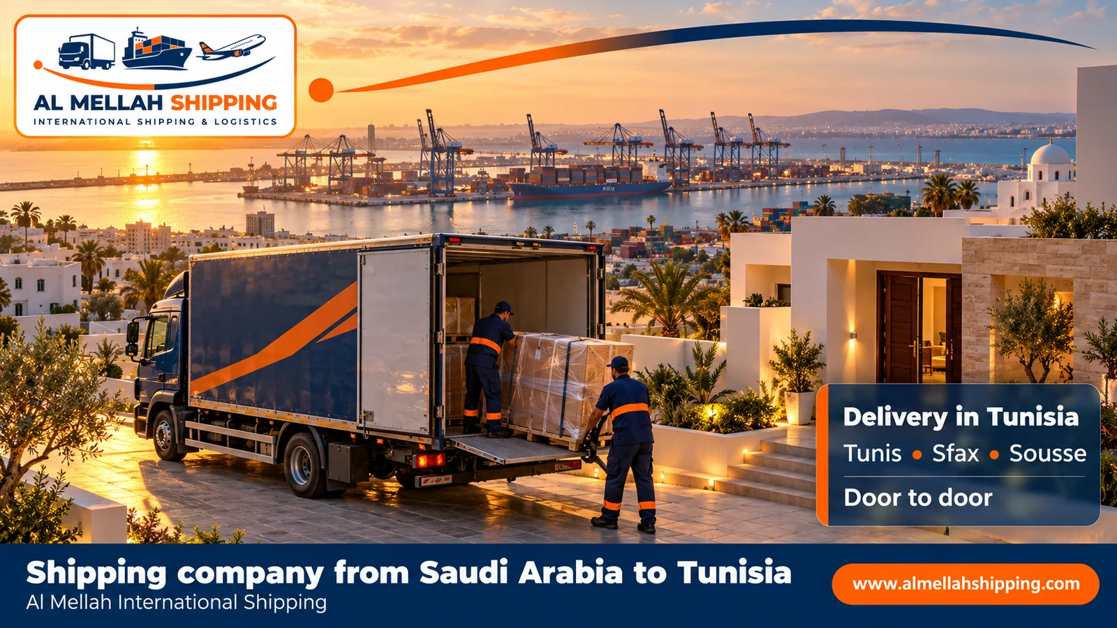 Shipment delivery in Tunisia — shipping from Saudi Arabia to Tunisia