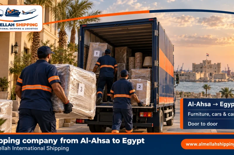 Shipping company from Al-Ahsa to Egypt — Al Mellah International Shipping