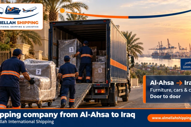 Shipping company from Al-Ahsa to Iraq — Al Mellah International Shipping