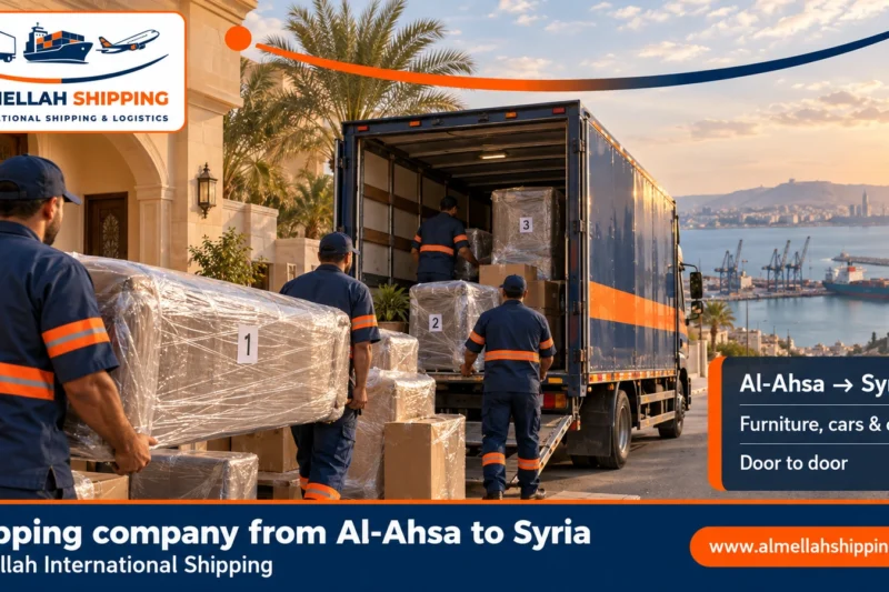 Shipping company from Al-Ahsa to Syria — Al Mellah International Shipping