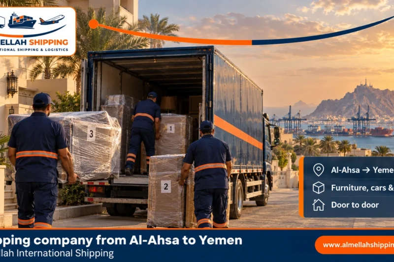 Shipping company from Al-Ahsa to Yemen — Al Mellah International Shipping