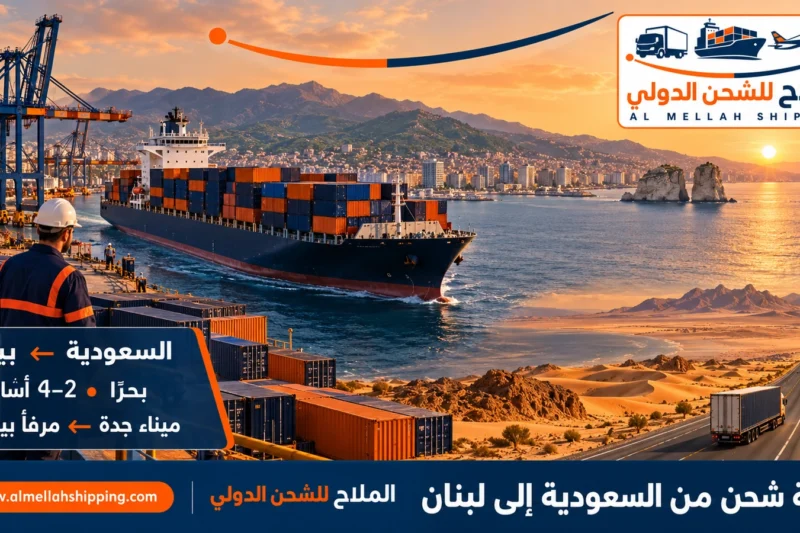 شركة شحن من السعودية إلى لبنان — الملاح للشحن الدولي