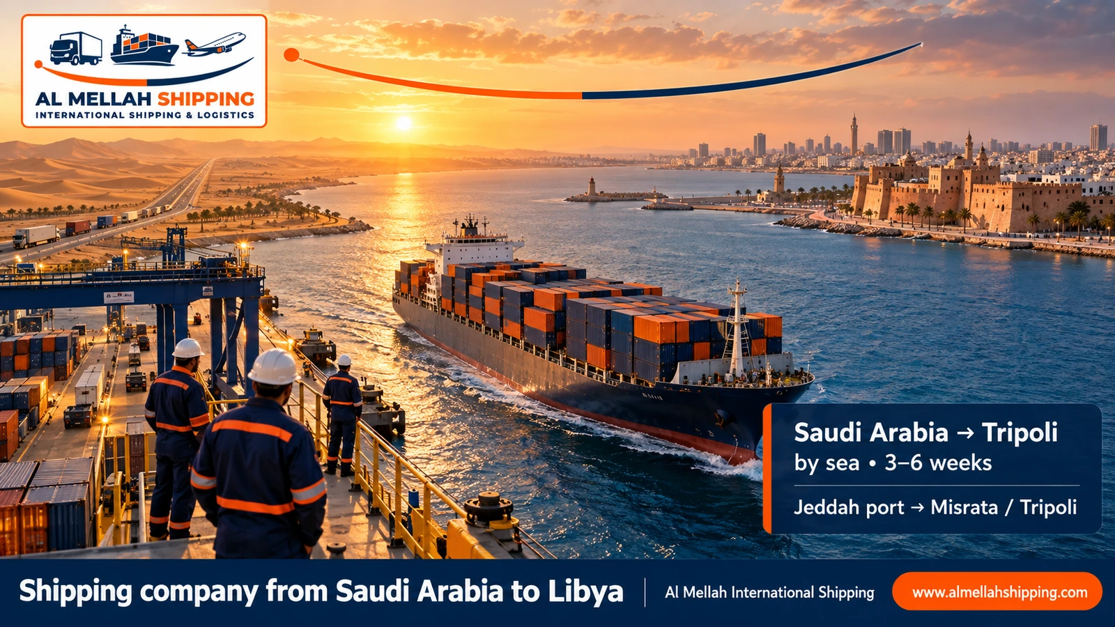 Shipping company from Saudi Arabia to Libya — Al Mellah International Shipping