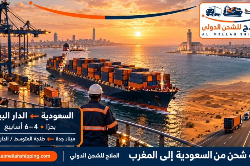 شركة شحن من السعودية إلى المغرب — الملاح للشحن الدولي