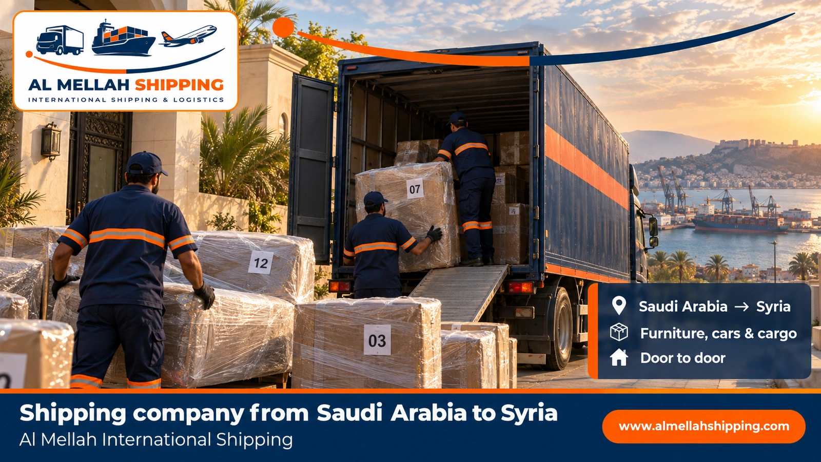 Shipping company from Saudi Arabia to Syria — Al Mellah International Shipping