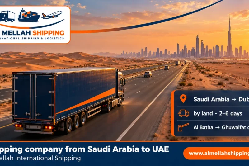 Shipping company from Saudi Arabia to UAE — Al Mellah International Shipping