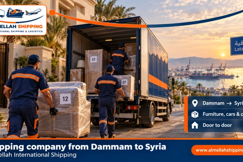 Shipping company from Dammam to Syria — Al Mellah International Shipping