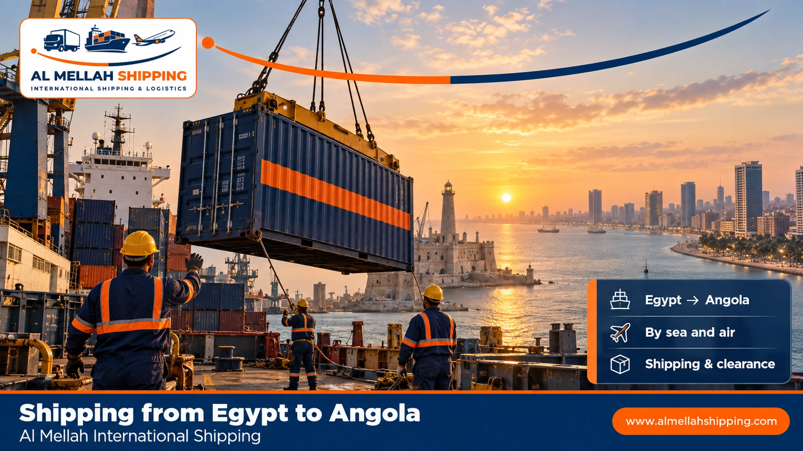 Shipping from Egypt to Angola — Al Mellah International Shipping