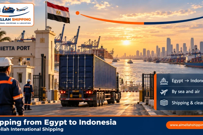 Shipping from Egypt to Indonesia — Al Mellah International Shipping