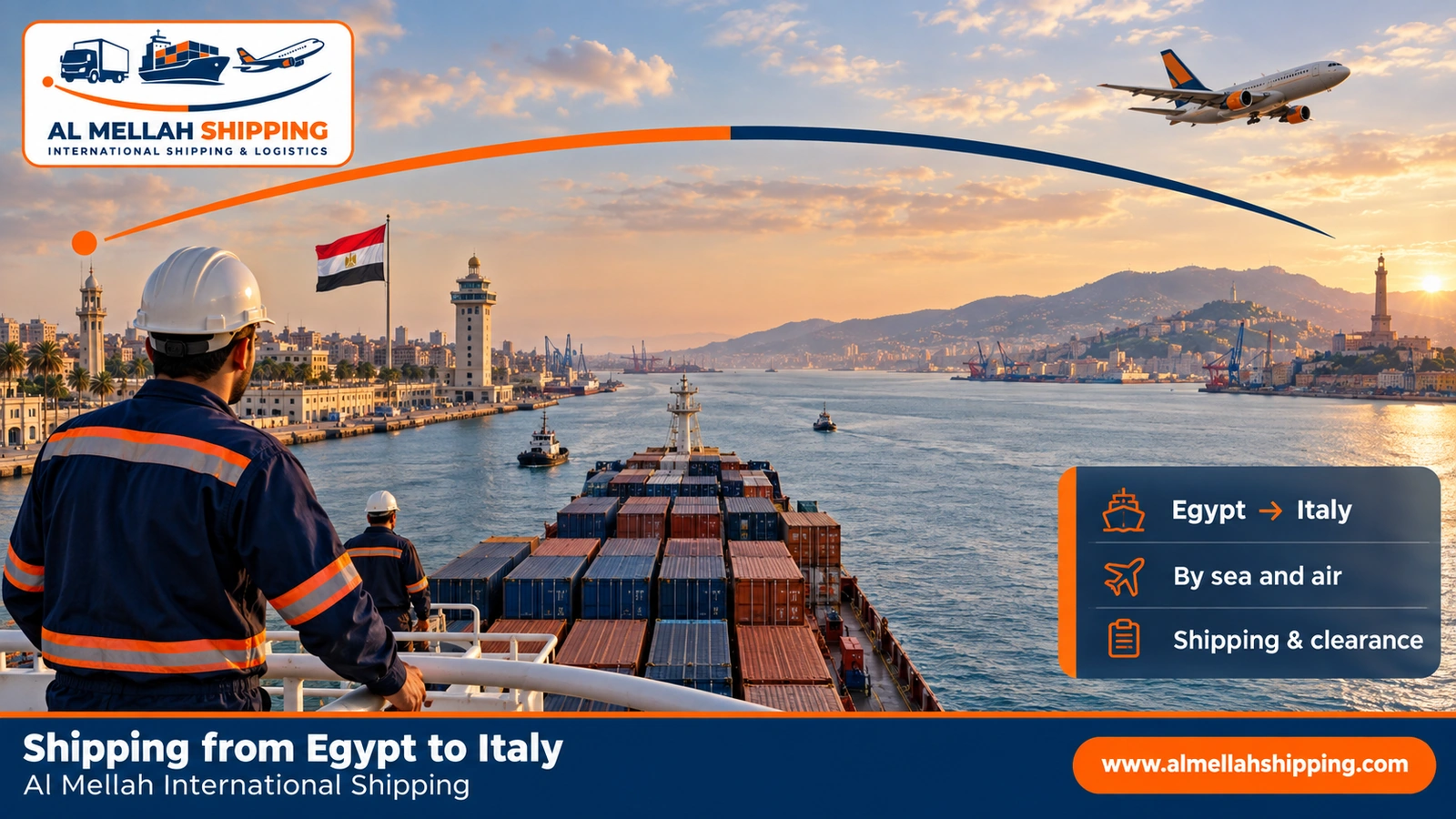 Shipping from Egypt to Italy — Al Mellah International Shipping