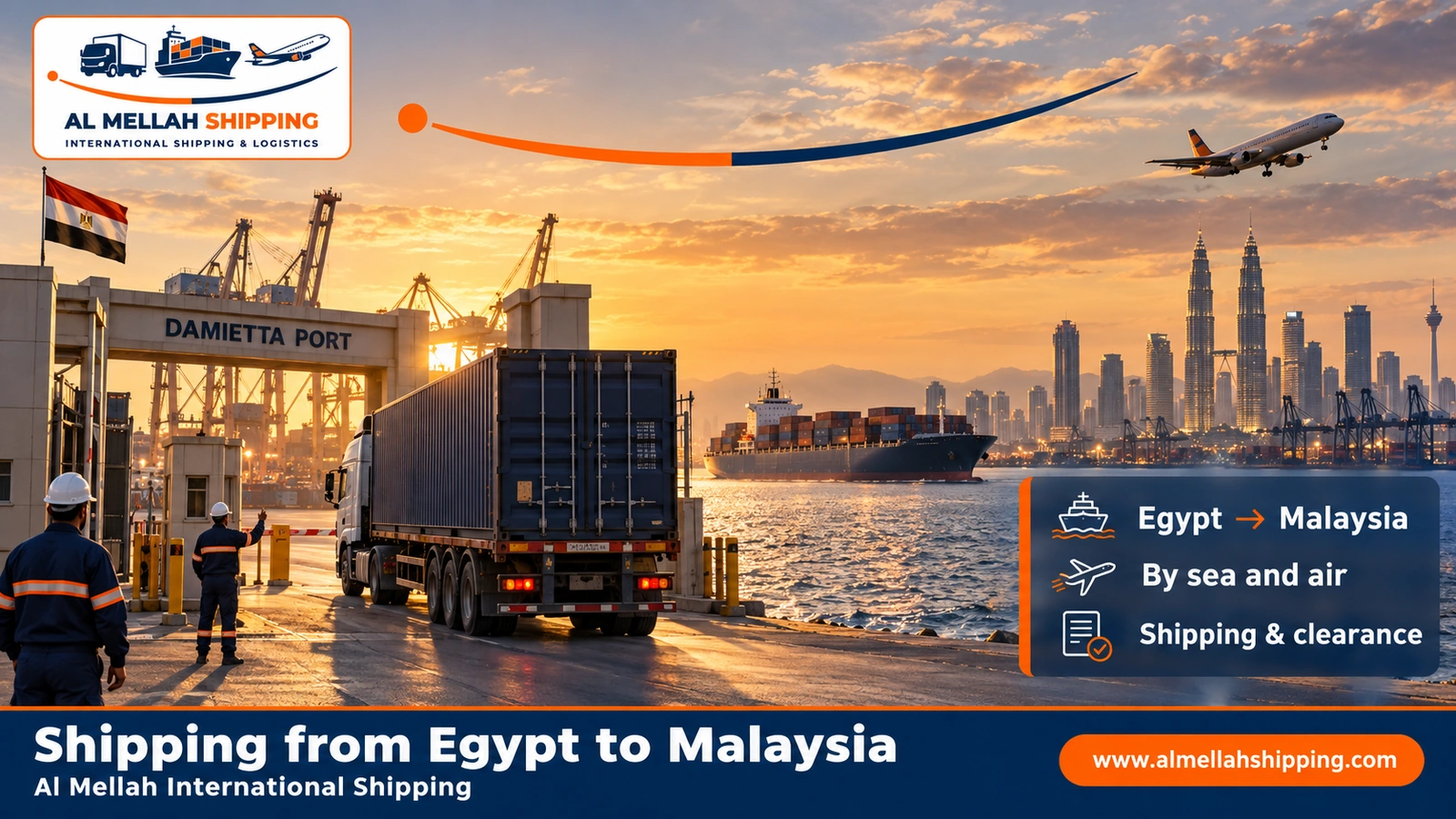 Shipping from Egypt to Malaysia — Al Mellah International Shipping