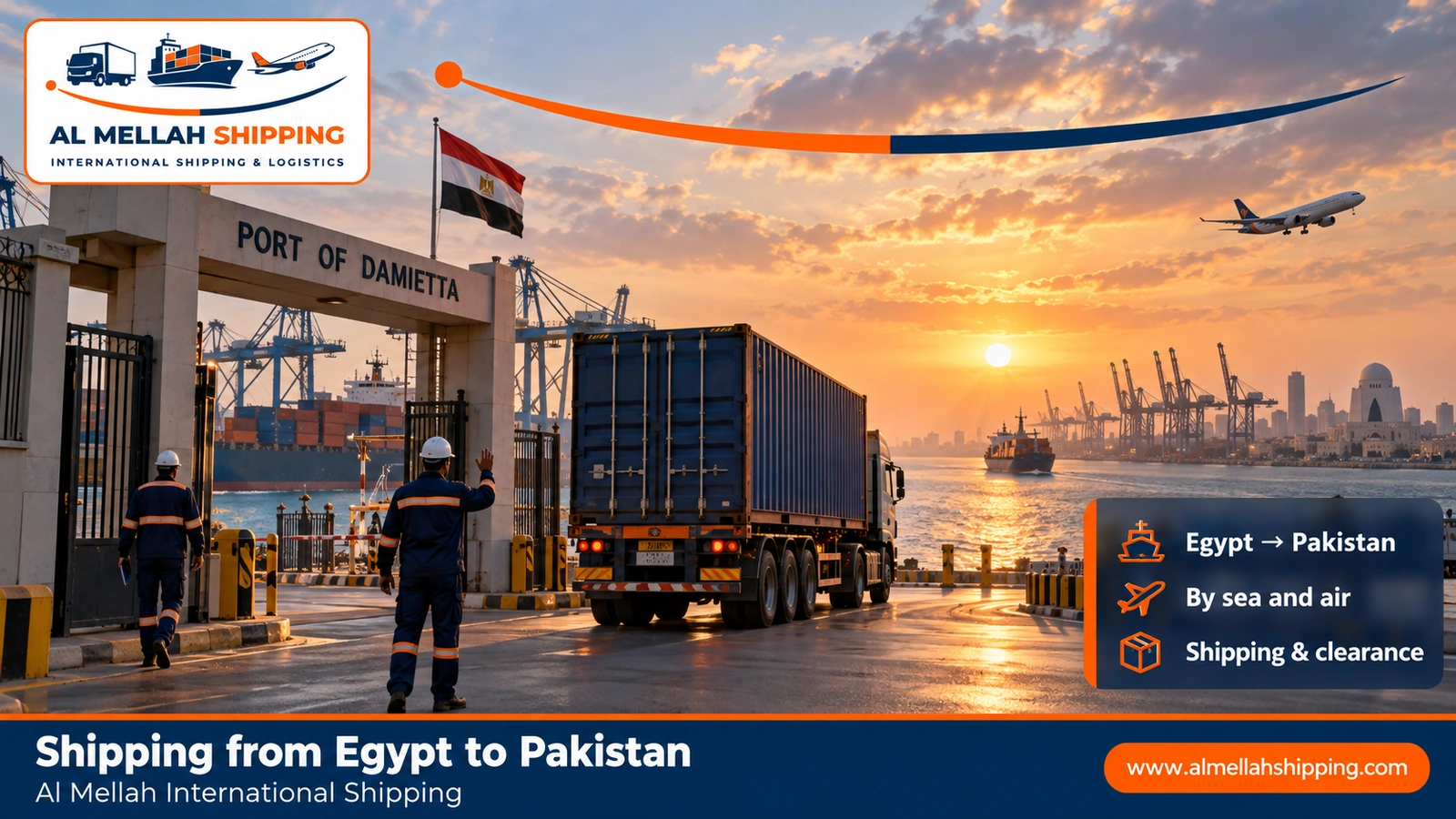 Shipping from Egypt to Pakistan — Al Mellah International Shipping