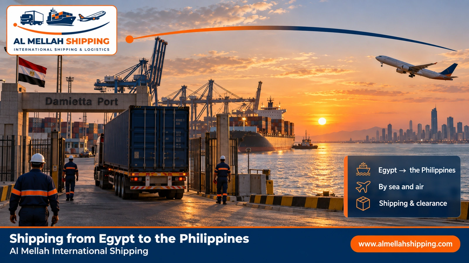 Shipping from Egypt to the Philippines — Al Mellah International Shipping