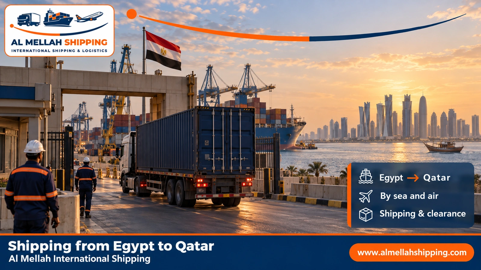 Shipping from Egypt to Qatar — Al Mellah International Shipping