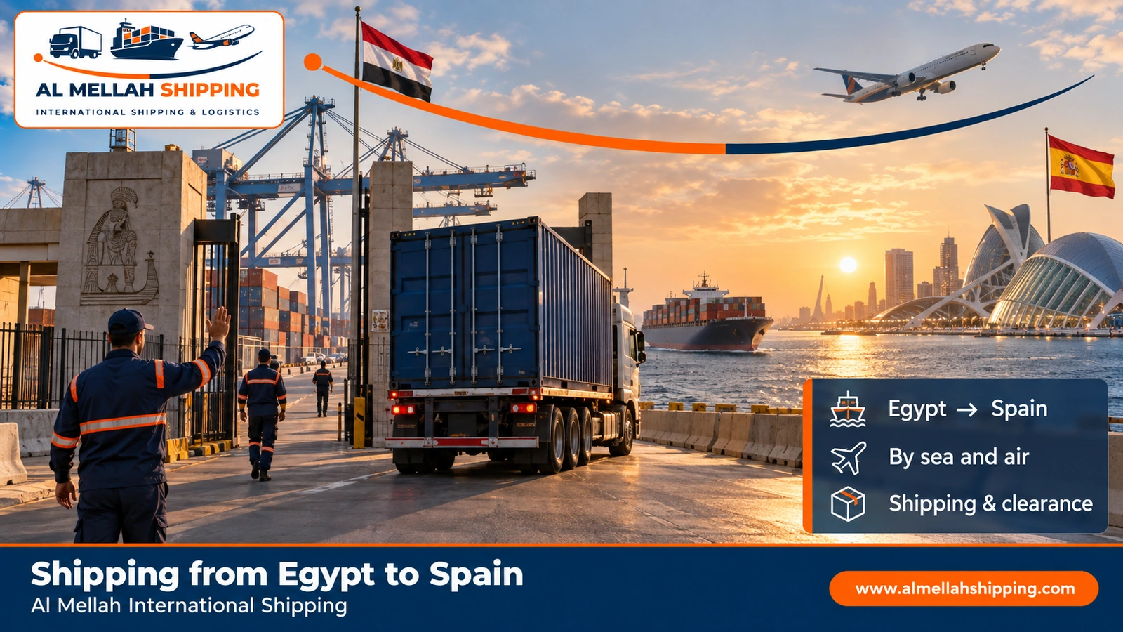 Shipping from Egypt to Spain — Al Mellah International Shipping