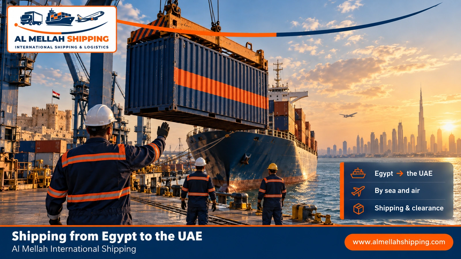 Shipping from Egypt to the UAE — Al Mellah International Shipping