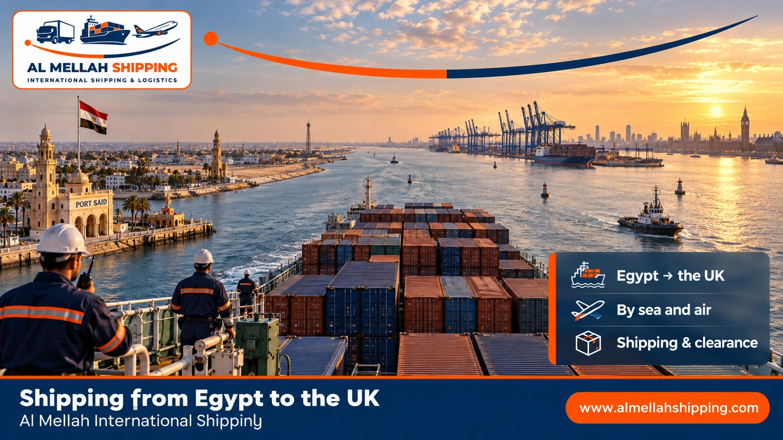 Shipping from Egypt to the UK — Al Mellah International Shipping