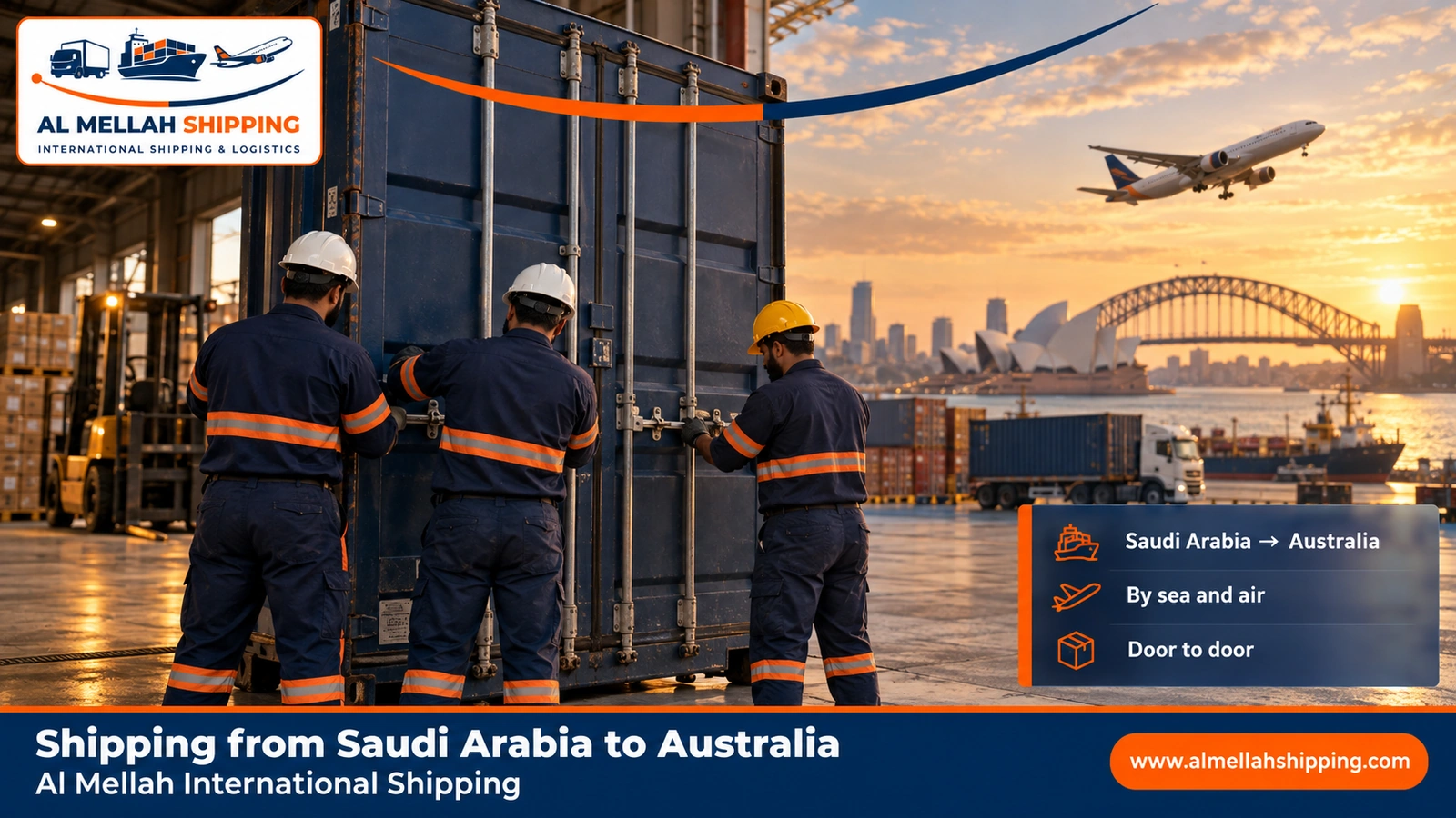 Shipping from Saudi Arabia to Australia — Al Mellah International Shipping
