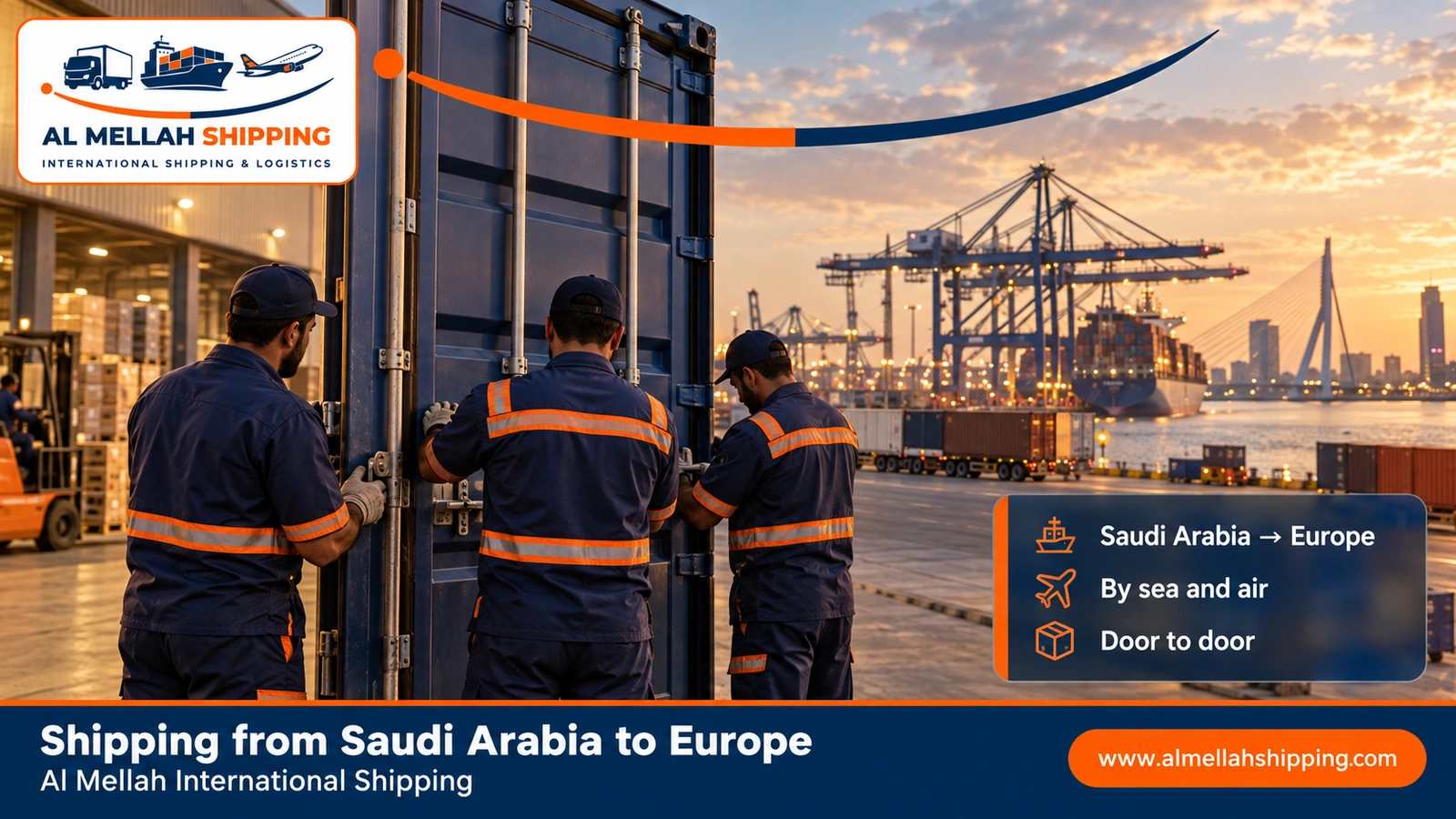 Shipping from Saudi Arabia to Europe — Al Mellah International Shipping