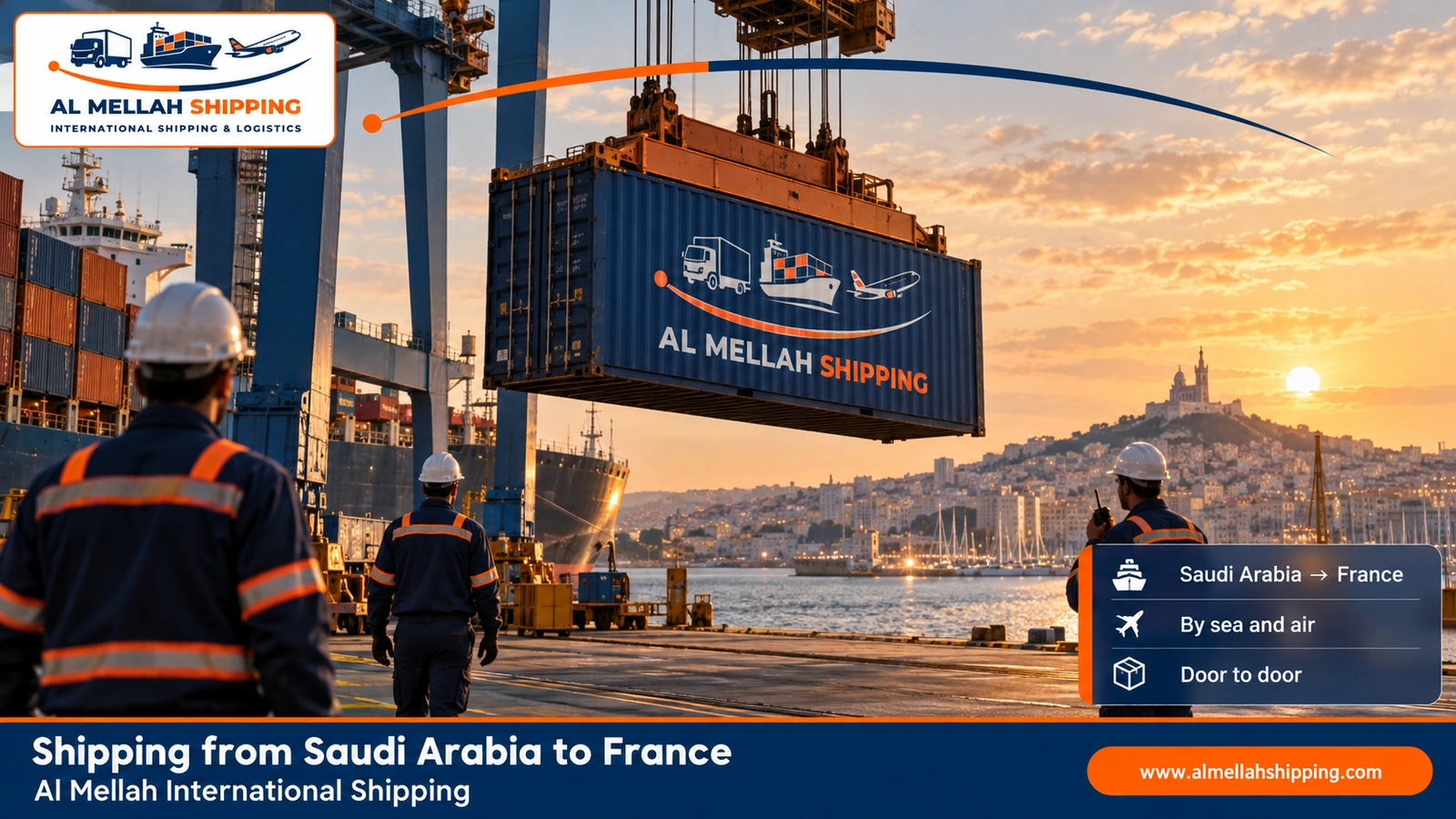 Shipping from Saudi Arabia to France — Al Mellah International Shipping