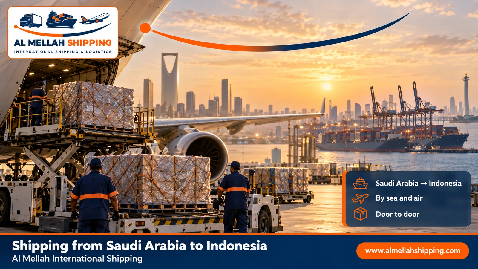 Shipping from Saudi Arabia to Indonesia — Al Mellah International Shipping
