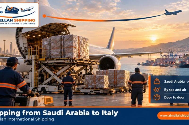 Shipping from Saudi Arabia to Italy — Al Mellah International Shipping