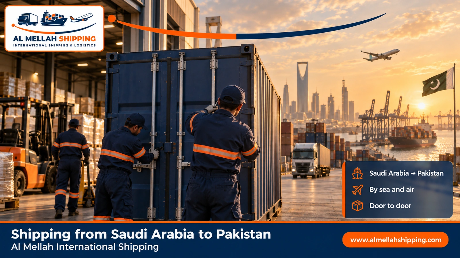 Shipping from Saudi Arabia to Pakistan — Al Mellah International Shipping