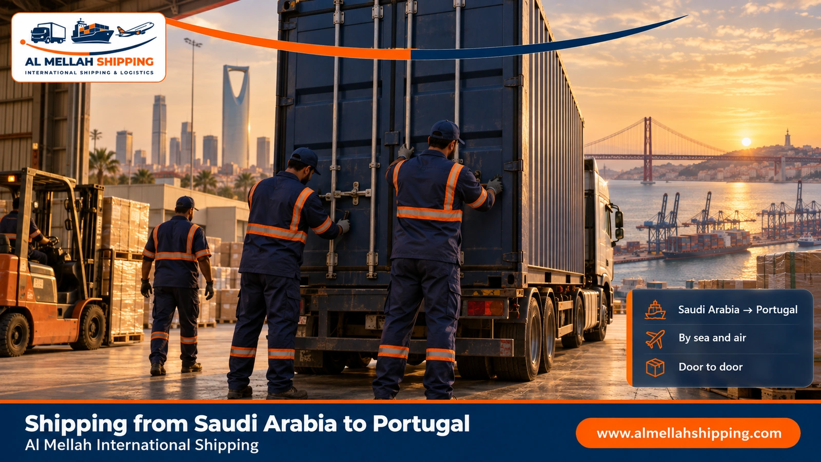 Shipping from Saudi Arabia to Portugal — Al Mellah International Shipping