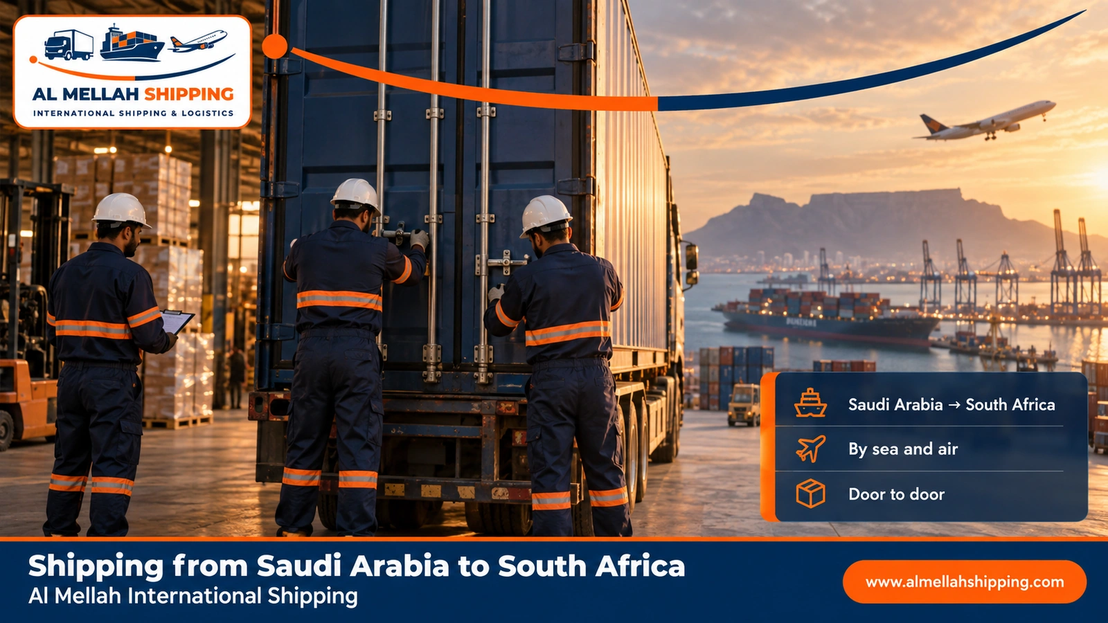 Shipping from Saudi Arabia to South Africa — Al Mellah International Shipping