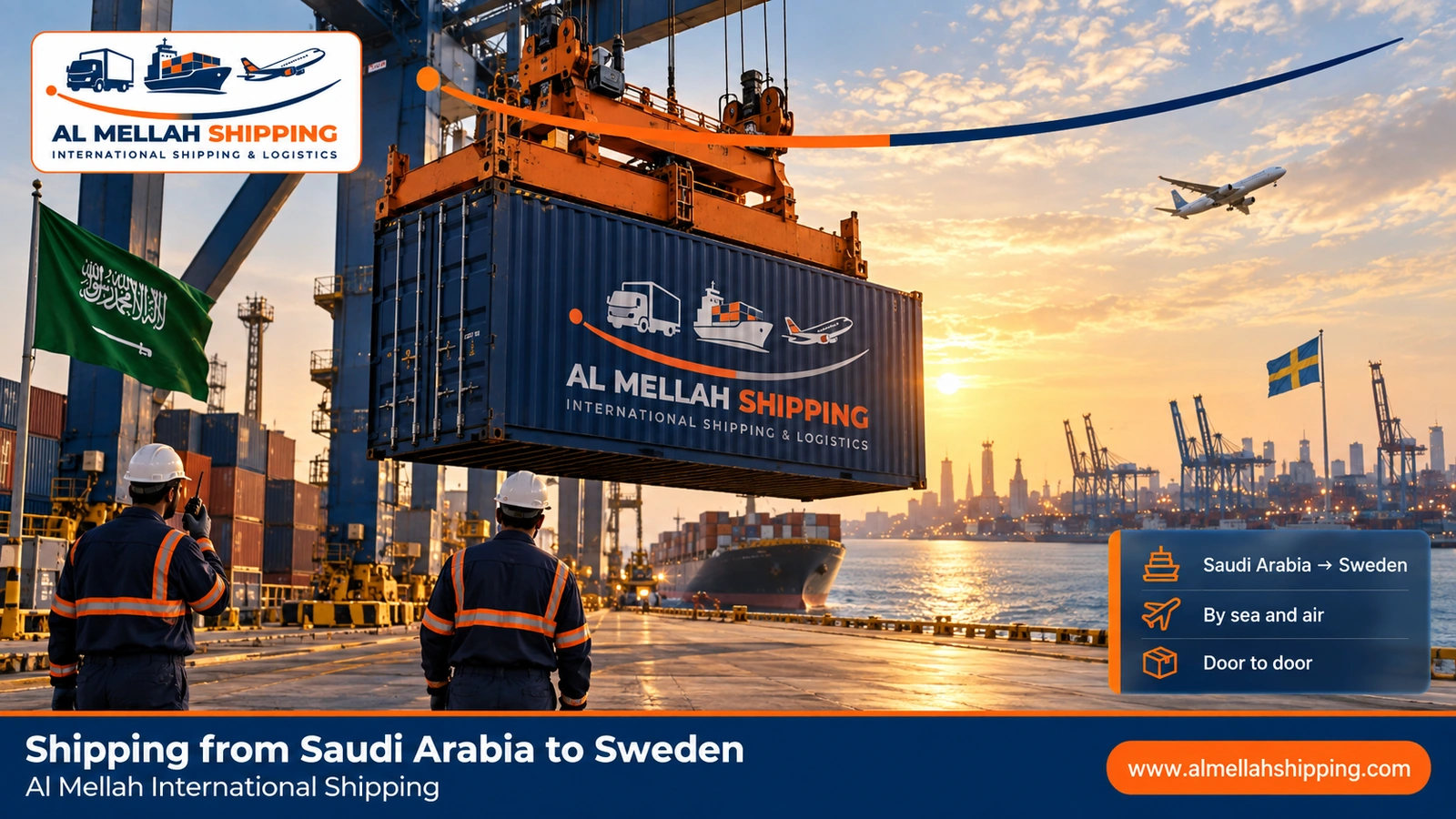 Shipping from Saudi Arabia to Sweden — Al Mellah International Shipping
