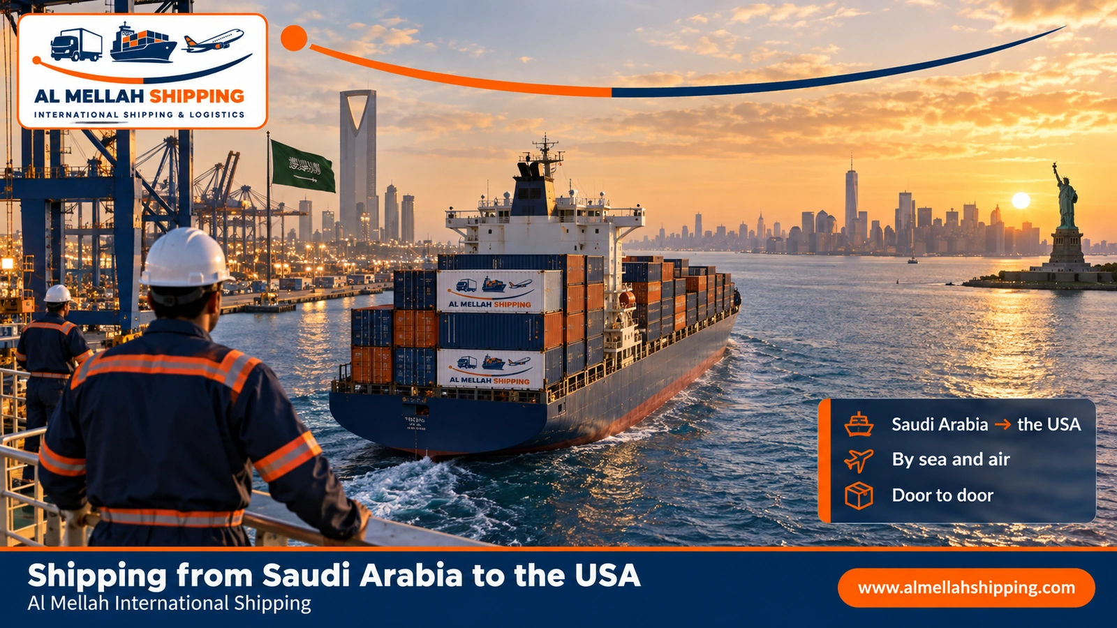 Shipping from Saudi Arabia to the USA — Al Mellah International Shipping