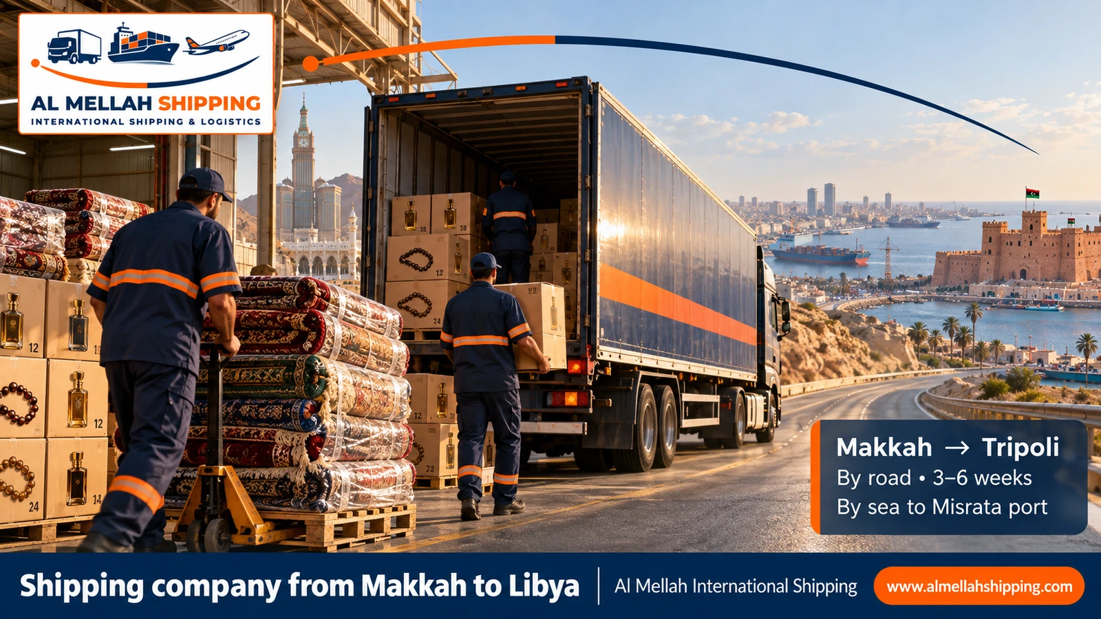 Shipping company from Makkah to Libya — Al Mellah International Shipping